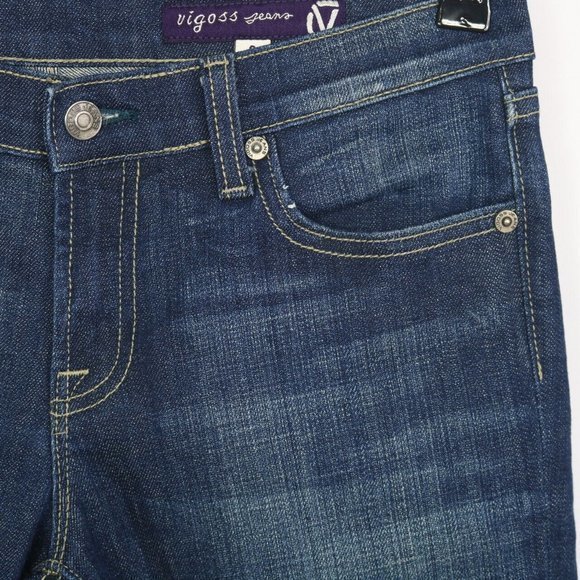 Vigoss Bootcut Jeans Dark Stretch Flap Pockets 9 x 31 - Picture 9 of 10
